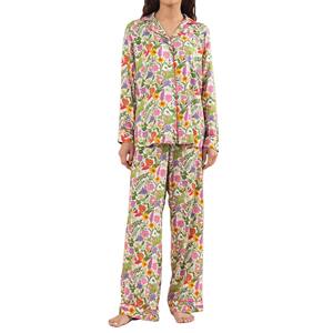 Women's Sexy Two-Piece Pajamas Set Casual Elastic Waist <b>Jersey</b> 100% Cotton Comfortable Navy Sleepwear - Product Image 4