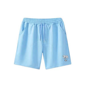 2024 nouveaux hommes décontracté toile Cargo Shorts respirant coton mi-taille Fitness course Shorts solide motif taille élastique haute rue - Product Image 1