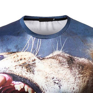 Camiseta de microfibra con logotipo personalizado para hombre, nueva técnica de sublimación informal de cuello redondo de gran tamaño a la moda - Product Image 4