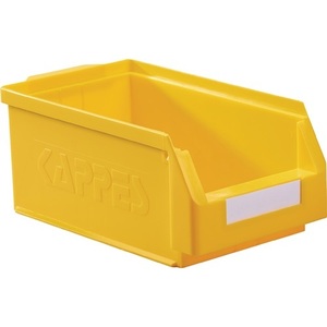 Yellow PE Storage Bin L350xW200xH150mm GRID PLAN <b>Plastic</b> Storage Box - Product Image 1