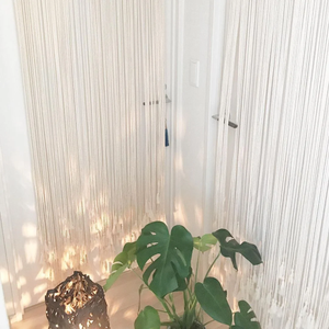 Angels Wing Macrame <b>Wall</b> Curtain Bohemian-Style Rattan Handicraft Vertical <b>Framed</b> Pattern for Living Room Decor - Product Image 3