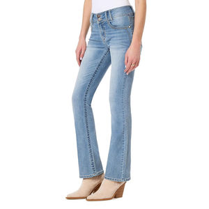 Fabricant en gros de pantalon en jean pour femmes style cargo pantalon en jean pour femmes de haute qualité avec étiquette personnalisée - Product Image 5