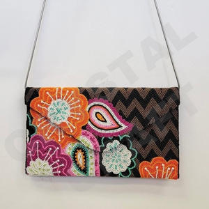 <b>Pink</b> Flower Beaded <b>Clutch</b> Purse for Women Summer Party <b>Bag</b> with Birthday Gift Floral Bead Design Custom Beaded Party <b>Clutch</b> - Product Image 4