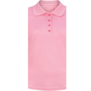 เสื้อผู้หญิงผ้าฝ้ายถัก 100% สไตล์อังกฤษ แขนสั้น สำหรับใส่เป็นเสื้อเชิ้ต ปักโลโก้ด้านหน้าตามสั่ง ระบายอากาศได้ดี เป็นมิตรกับสิ่งแวดล้อม น้ำหนัก 200/240 กรัม - Product Image 3