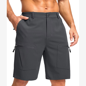 Shorts de randonnée pour hommes, tissu extensible hydrofuge, style utilitaire, légers, pour le voyage, personnalisation des couleurs et des tailles - Product Image 1