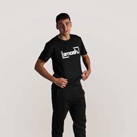 Smash T-shirt en coton noir pour homme L