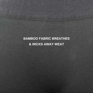 Calzoncillos bóxer grises de longitud media cómodos al por mayor para Hombre Ropa interior transpirable de mezcla de algodón suave OEM con logotipo personalizado - Product Image 3