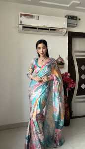 Presentándole la colección de Sari más hermosa y última lista para usar con impresiones digitales - Product Image 2