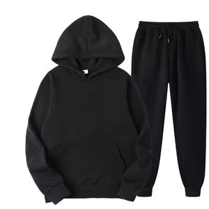 Unisex invierno personalizado Tech Fleece 100% algodón antibacteriano transpirable 2 piezas Jogger pantalones de chándal y Sudadera con capucha conjuntos - Product Image 4