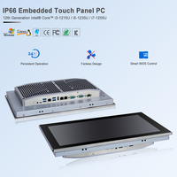 PC industriel tout-en-un à écran tactile capacitif intégré professionnel OEM, étanche IP65, pour extérieur, Windows 11, 15,6 pouces
