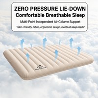 Kasur Angin Ringan untuk Camping, Mengembang Sendiri, Berbahan PVC Flocked Honeycomb Pillar, Dilengkapi Pompa Bawaan, Alas Tidur Ergonomis untuk Luar Ruangan 1-2 Orang