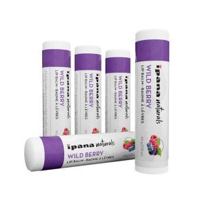 Ipana Natural <b>Lip</b> Balm with Vitamin E 50pk Wild Berry Flavor Moisturizing <b>Lip</b> Balm with Fruit Labeling Made in Canada - Product Image 2