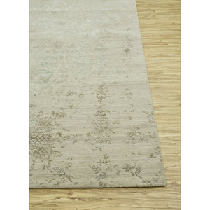 Alfombra de Lana y Seda de Bambú Anudada a Mano con Diseño de Medallón del Extremo Oriente para Sala de Estar, Pasillo, Habitación de Adolescentes -Srb(774) - Product Image 4