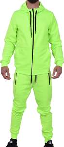 Fabricación profesional de alta calidad para hombre 100% chándales de algodón entrenamiento de gimnasio invierno cómodo cremallera ropa deportiva con capucha - Product Image 3