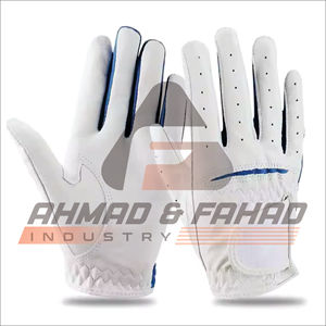 Gants de golf en tissu synthétique OEM à quantité minimale de commande bas Poignées en cuir véritable respirant pour le sport Cuir Carbretta à quantité minimale de commande basse - Product Image 6