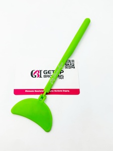 Miroir en plastique vert professionnel avec poignée pliante pour Extensions de cils personnalisation gratuite Instrument de beauté disponible - Product Image 4