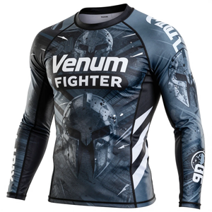 Camiseta de Compresión Venum Fighter de Manga Larga para Hombre, Camiseta de Entrenamiento MMA de Secado Rápido con Estampado por Sublimación, Camiseta Venum Rash Guard - Product Image 4