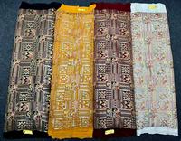 Tissu Georgette de broderie de matières premières textiles de qualité à l'exportation avec travail à neuf aiguilles du fournisseur indien