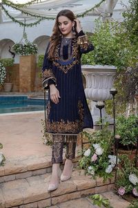 KURTA ชุดเดรสกางเกงผ้ายกประดับประดาด้วยลูกปัดแก้วคริสตัล,DABKA WORK For Party-WEAR @ 2022 - Product Image 2