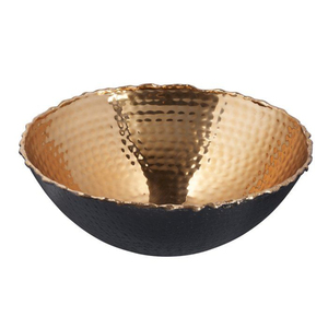Bol de service en acier inoxydable martelé poli en cuivre exclusif bol de service décoratif pour aliments porte-dessert à bas prix - Product Image 4