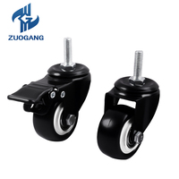 Roulettes universelles en plastique Zuo Gang, roulettes en nylon/PVC pour meubles, roulettes robustes pour roulettes