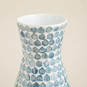 High-End Mother Of Pearl Vase For Tabletop Or <b>Floor</b> Decor Handcrafted Shell Inlay Vase For Flowers Or Display Vietnam Supplier - Product Image 2