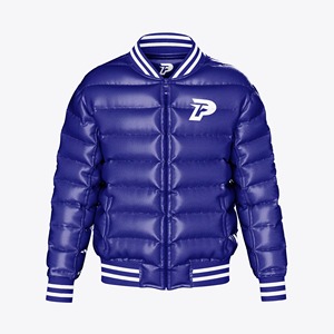 Nouvelle doudoune Logo personnalisé Doudoune d'hiver Manteau matelassé chaud avec fermeture éclair Col montant Coupe-vent Vêtement d'extérieur pour hommes - Product Image 1