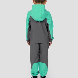 Chándal deportivo a prueba de viento para niños con logotipo personalizado, bolsillos con cremallera, puños elásticos, chándal de ajuste cómodo - Product Image 6