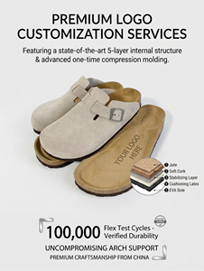 Sandalias de Corcho Unisex de Alta Calidad de Birkenstocks con Elegante Parte Superior de Cuero, Zapatos Casuales Ecológicos para Todas las Temporadas - Product Image 4