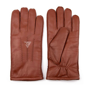 Vente en gros Gant en cuir d'hiver pour homme avec veines cousu à la main en cuir de chèvre véritable, doublure intérieure en fourrure - Product Image 2