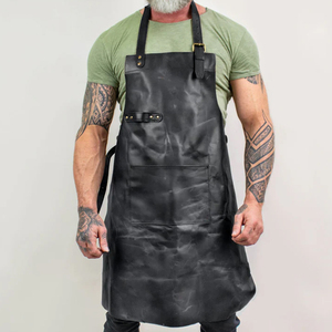 100% High Quality Custom Leather Material Made Leather <b>Aprons</b> / Regular Length Leather <b>Aprons</b> for Sale - Product Image 2