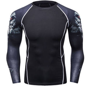 Vêtement de compression à séchage rapide 2026 Manches longues Homme Respirant Imprimé Gym Sport Polyester/Nylon Tissu Rash Guard Personnalisable - Product Image 4