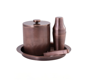 Ambiance Lifestyle Meilleure Qualité Designer Outils de Bar en Acier Plaqué Or Shaker avec Support pour Barman Party Bar Ensembles de Couverts - Product Image 6