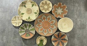 Panier mural en rotin tissé à la main, écologique, imperméable, décoratif, fait main au Vietnam, design moderne, plusieurs tailles - Product Image 5