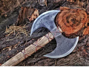 Prix usine multi-usages utiliser poignée en bois de couleur différente haches en acier damas haute qualité conception la plus populaire haches damas - Product Image 6