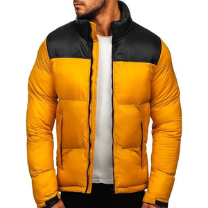 Veste d'hiver matelassée imperméable personnalisée de couleur unie simple de nouvelle conception, fabriquée au Pakistan, pour hommes, service OEM - Product Image 1