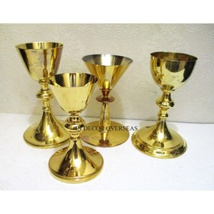 Taille personnalisée et logo disponible entièrement de haute qualité plaqué or de qualité supérieure en métal fait verres à gobelet accessoires de bar - Product Image 1