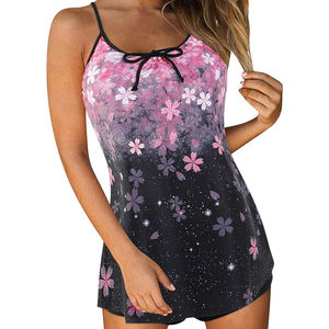Débardeur Femme Col Rond avec Nœud Décoratif, Respirant, Tricoté, Sans Manches, Décontracté, 100% Polyester, Impression par Sublimation, OEM - Product Image 1