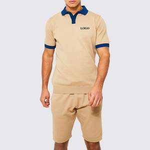 เสื้อยืดกีฬาผู้ชายพร้อมกางเกงขาสั้น ชุดเซ็ตคุณภาพสูง ราคาขายส่ง ล่าสุด ใหม่ล่าสุด - Product Image 5