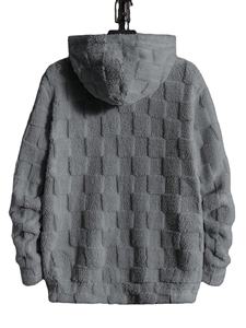 Sudadera con Capucha Unisex Gruesa y Cálida de Forro Polar, Sudadera con Capucha de Felpa para Invierno, Sudadera con Capucha de Forro Polar Texturizado y Acogedor, Venta al por Mayor OEM - Product Image 3