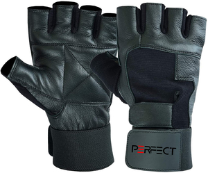 High Quality Custom <b>Fitness</b> <b>Gloves</b> for Gym Exercise Weightlifting Hand <b>Gloves</b> with Breathable Wrist Straps Made Durable Leather - Product Image 3