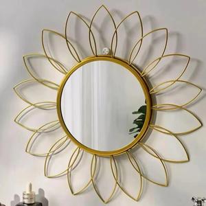 Papillon métal tenture murale miroir salon entrée miroir décoratif pour la maison hôtel mur Art à vendre luxe Style métal - Product Image 3