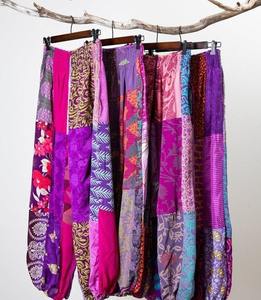 กางเกงฮาเร็มแบบเย็บปะติดสำหรับผู้หญิงและผู้ชายชุดเทศกาลสเวตเตอร์ทรงหลวมมีกระเป๋า - Product Image 2