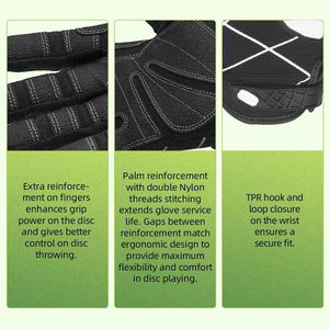 Gants de golf OEM unisexes 100% en cuir véritable de qualité supérieure durables avec logo personnalisé pour plusieurs sports - Product Image 6