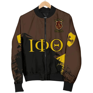 Chaqueta Bomber de Satén Iota Phi Theta 1963, Bordada, Fraternidad Griega, Universitaria, Premium, Brillante - Product Image 1