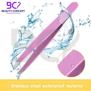 Meilleure qualité d'utilisation en salon ensembles de pinces à épiler de beauté de différentes couleurs pince à épiler à sourcils de correction en forme de sourcils pour femmes - Product Image 4