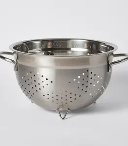 Nouveau panier de passoire en acier inoxydable de haute qualité légumes passoire à fruits en acier inoxydable avec poignée outils de panier de lavage - Product Image 4
