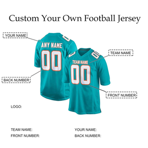 American Football Jersey Men 100% Polyester Sublimated Moisture-Wicking Custom Uniform Breathable Quick Dry Training Game Wear - Product Image 4