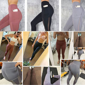OEM Customized <b>High</b> Quality Women's Yoga Pants <b>High</b> <b>Waist</b> Elastic <b>Waist</b> <b>Tummy</b> <b>Control</b> Non-See-Through Breathable Quick Dry - Product Image 5
