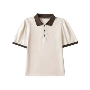<b>Women's</b> Breathable Shorts Sleeve Cotton <b>Polo</b> T-<b>shirt</b> Custom - Product Image 4